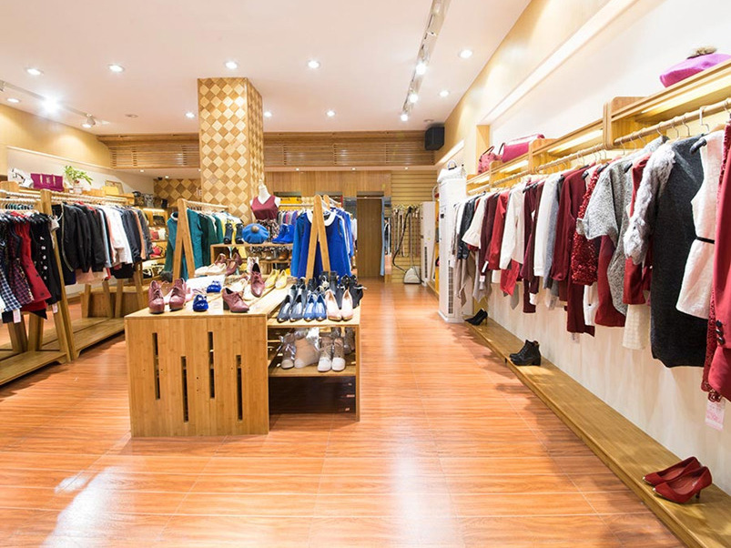 爱衣服服装店竹置物柜