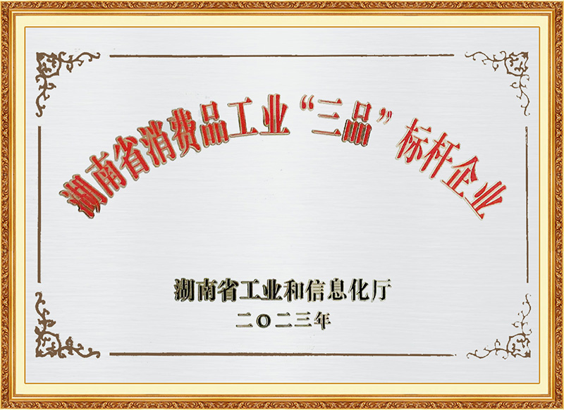 湖南省消费品工业“三品”标杆企业