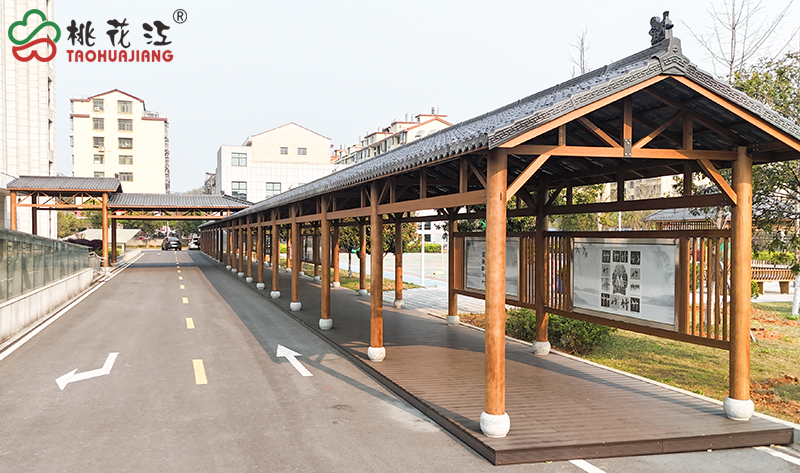 机关单位竹装配式文化连廊