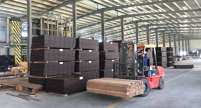 户外竹材坯板车间